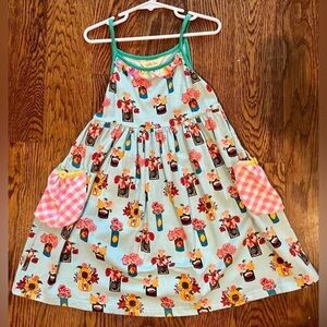 VGUC Sz. 6 Matilda Jane Brilliant Daydream Pocketful of Flowers Dress
